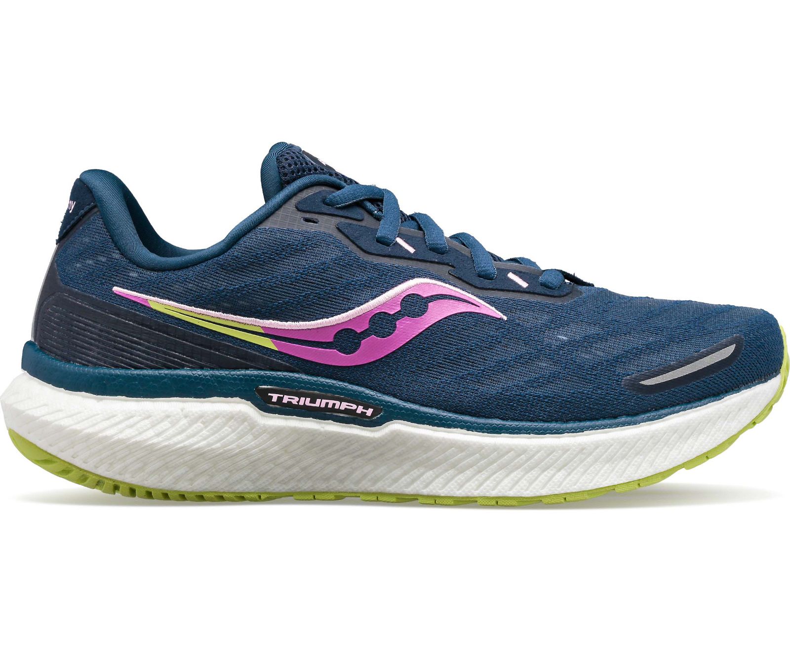 Navy / Green Women\'s Saucony Triumph 19 Running Shoes | 9213-CNDJH