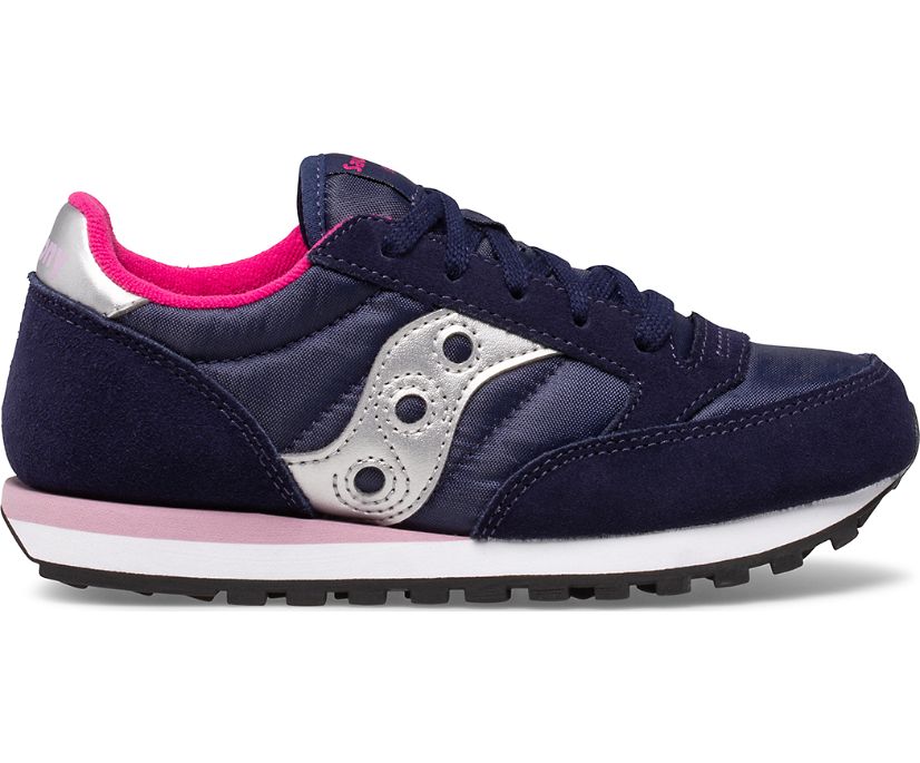 Navy / Pink Kids\' Saucony Jazz Original Sneakers | 1283-DJVTF