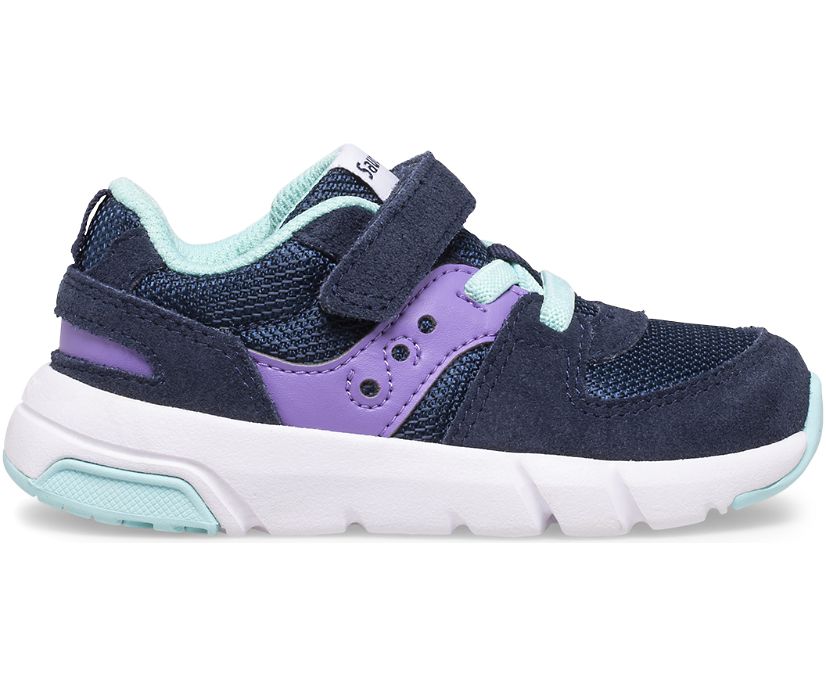 Navy / Purple Kids' Saucony Jazz Lite 2.0 Sneakers | 3048-XBROY