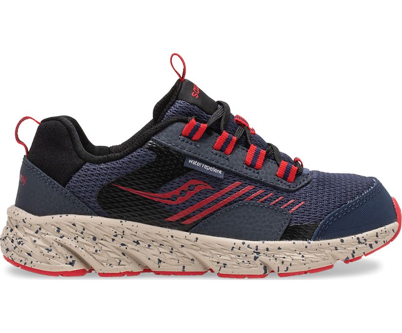 Navy / Red Kids' Saucony Wind Shield Sneakers | 6028-UJQYT