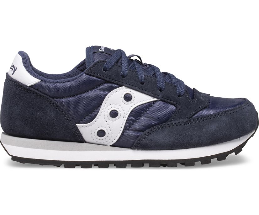 Navy / White Kids' Saucony Jazz Original Sneakers | 1380-VSLEZ