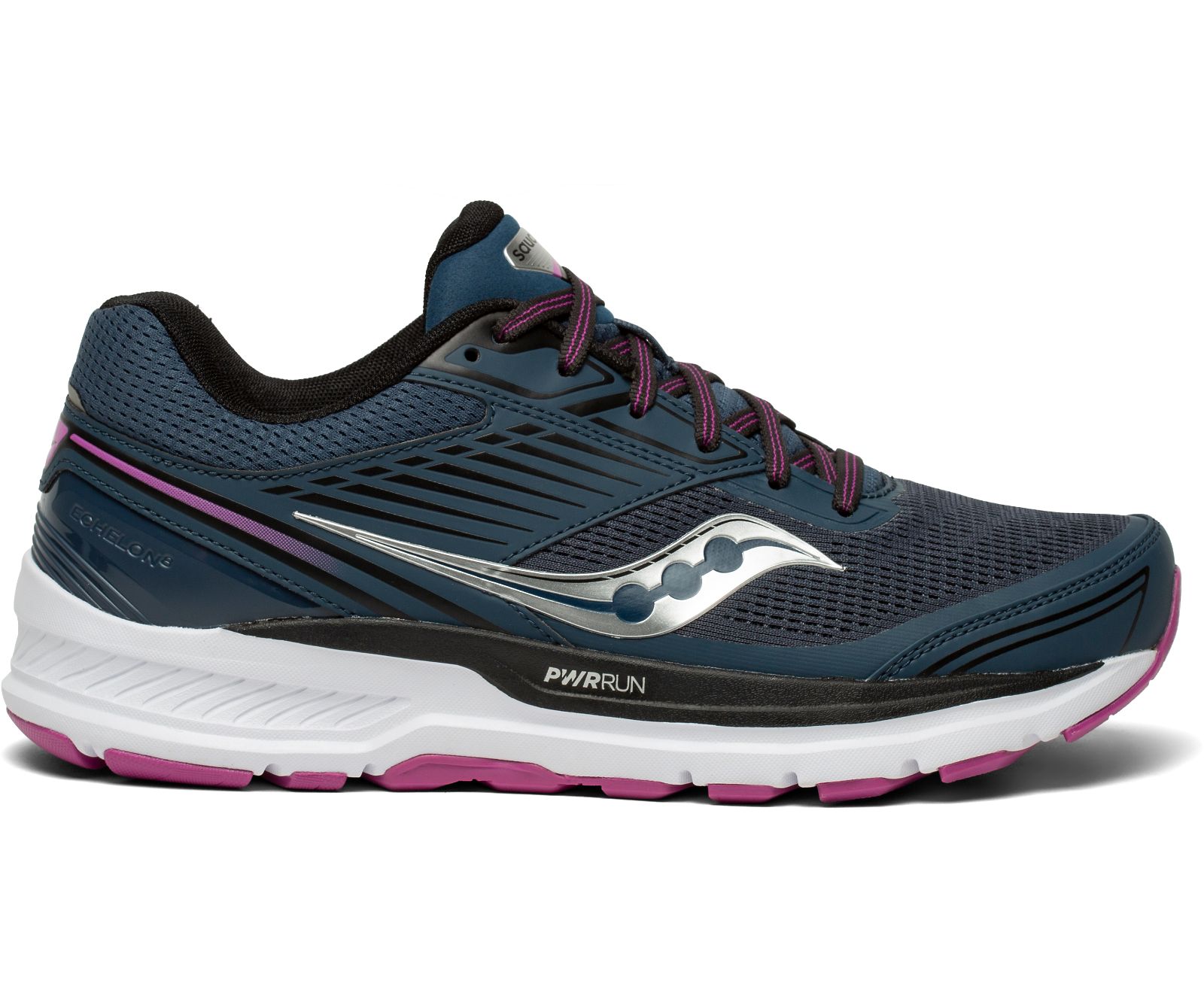 Navy Women\'s Saucony Echelon 8 Wide Running Shoes | 1708-RDWAX