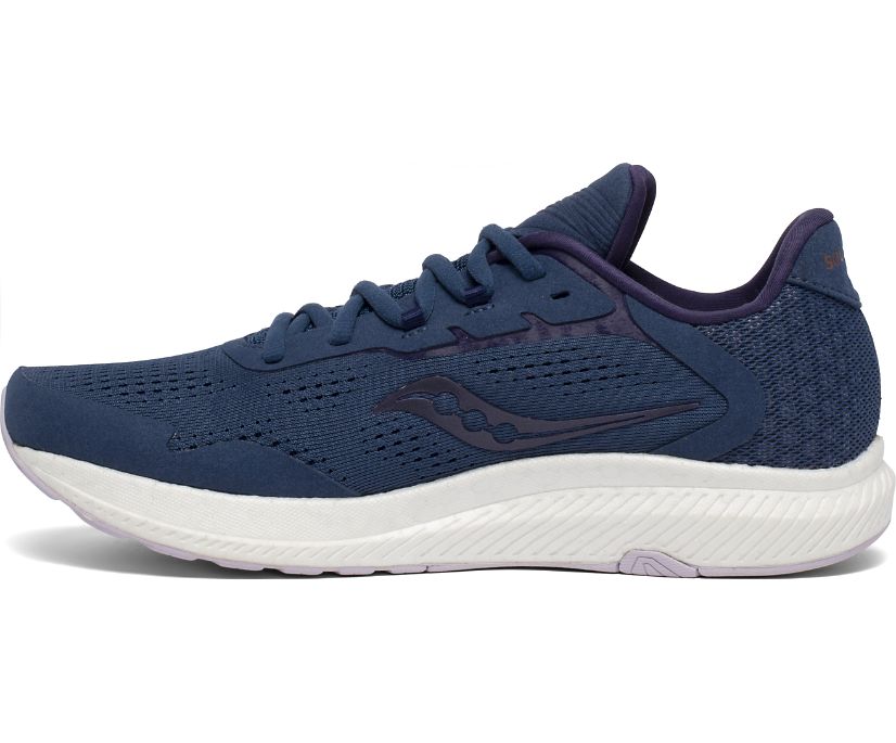 Navy Women's Saucony Freedom 4 Running Shoes | 6459-IOYWN