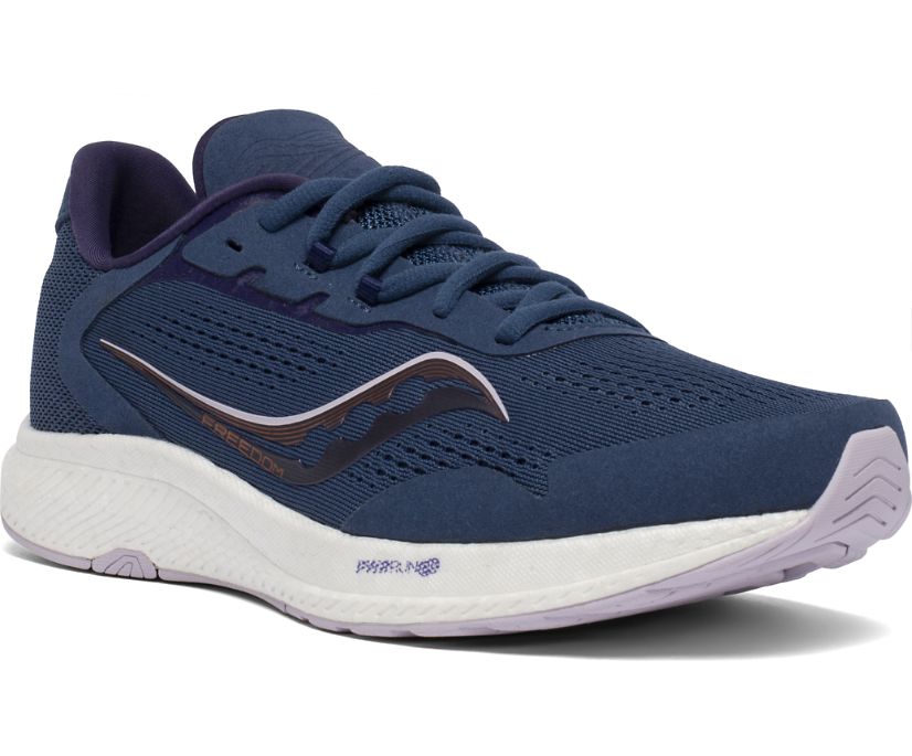 Navy Women's Saucony Freedom 4 Running Shoes | 6459-IOYWN