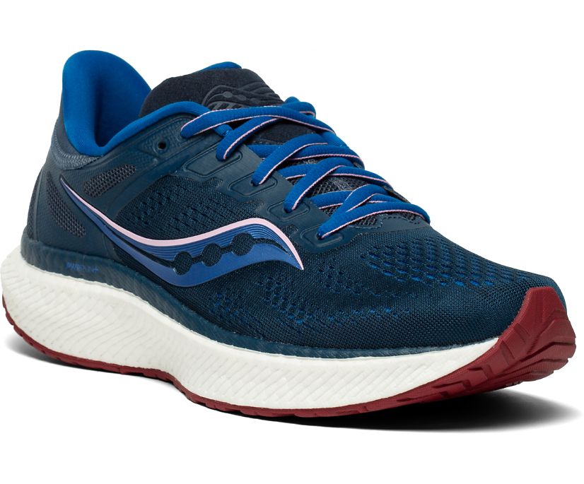 Navy Women's Saucony Hurricane 23 Running Shoes | 7290-IZVTJ