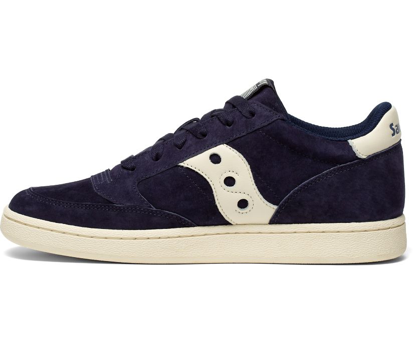 Navy Women's Saucony Jazz Court Nubuck Originals | 1503-BVMJR