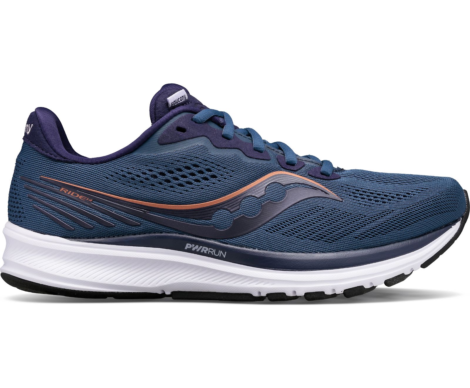 Navy Women\'s Saucony Ride 14 Running Shoes | 5108-OCWXS