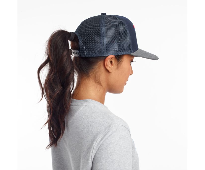 Navy Women's Saucony Trucker Hats | 3406-IPZVF