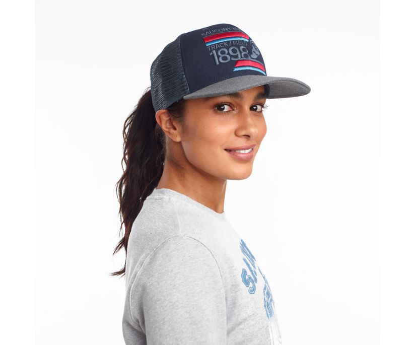 Navy Women\'s Saucony Trucker Hats | 3406-IPZVF