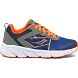 Olive / Navy / Orange Kids' Saucony Wind Lace Sneakers | 7462-JSAOC