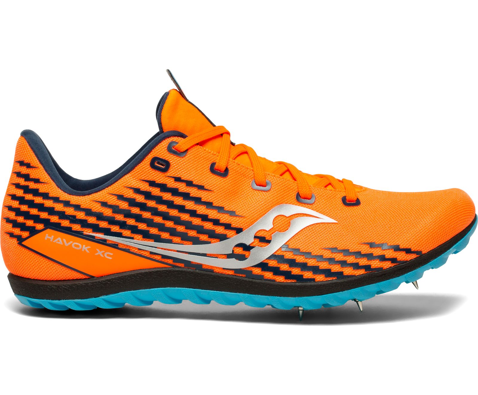 Orange / Blue Men\'s Saucony Havok Xc 3 Spike Running Shoes | 1945-KPVTB