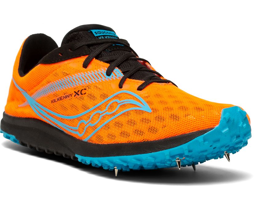 Orange / Blue Women's Saucony Kilkenny Xc9 Spike Running Shoes | 4736-RSEVF