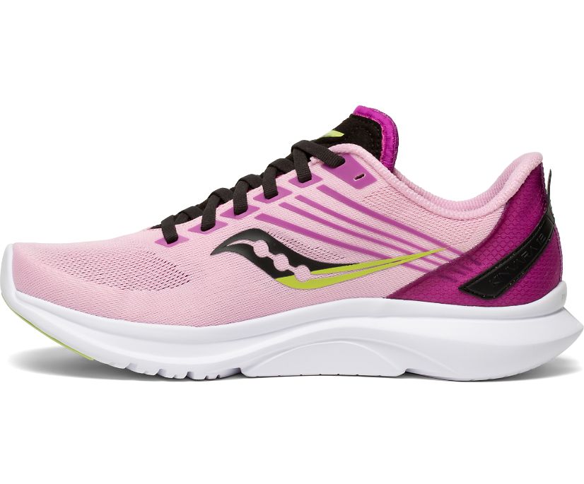 Pink / Black Women's Saucony Kinvara 12 Running Shoes | 5296-ZIWFA