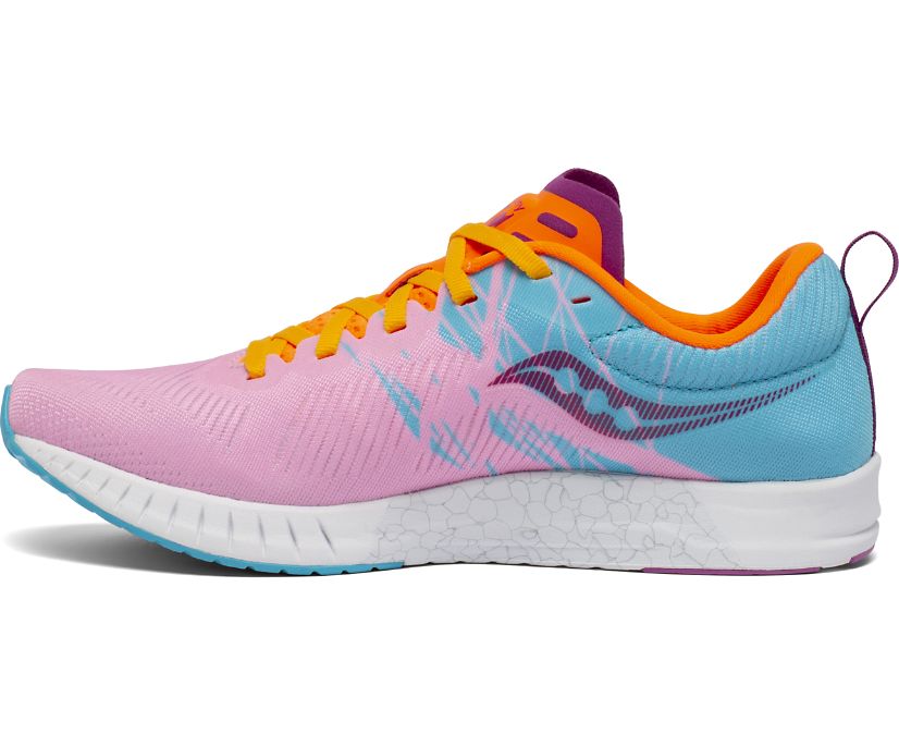 Pink / Blue / Orange Women's Saucony Fastwitch 9 Running Shoes | 7412-LYRTX