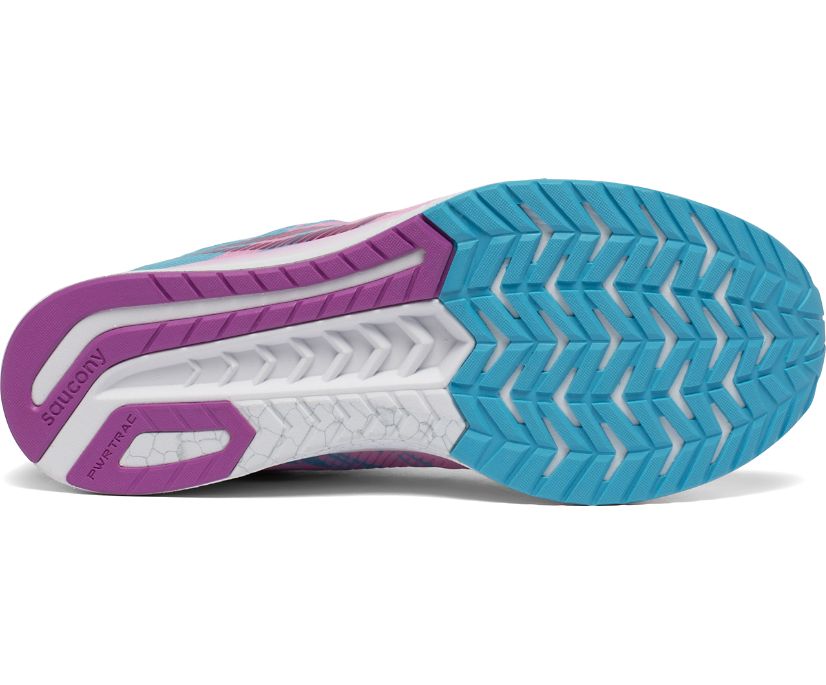 Pink / Blue / Orange Women's Saucony Fastwitch 9 Running Shoes | 7412-LYRTX