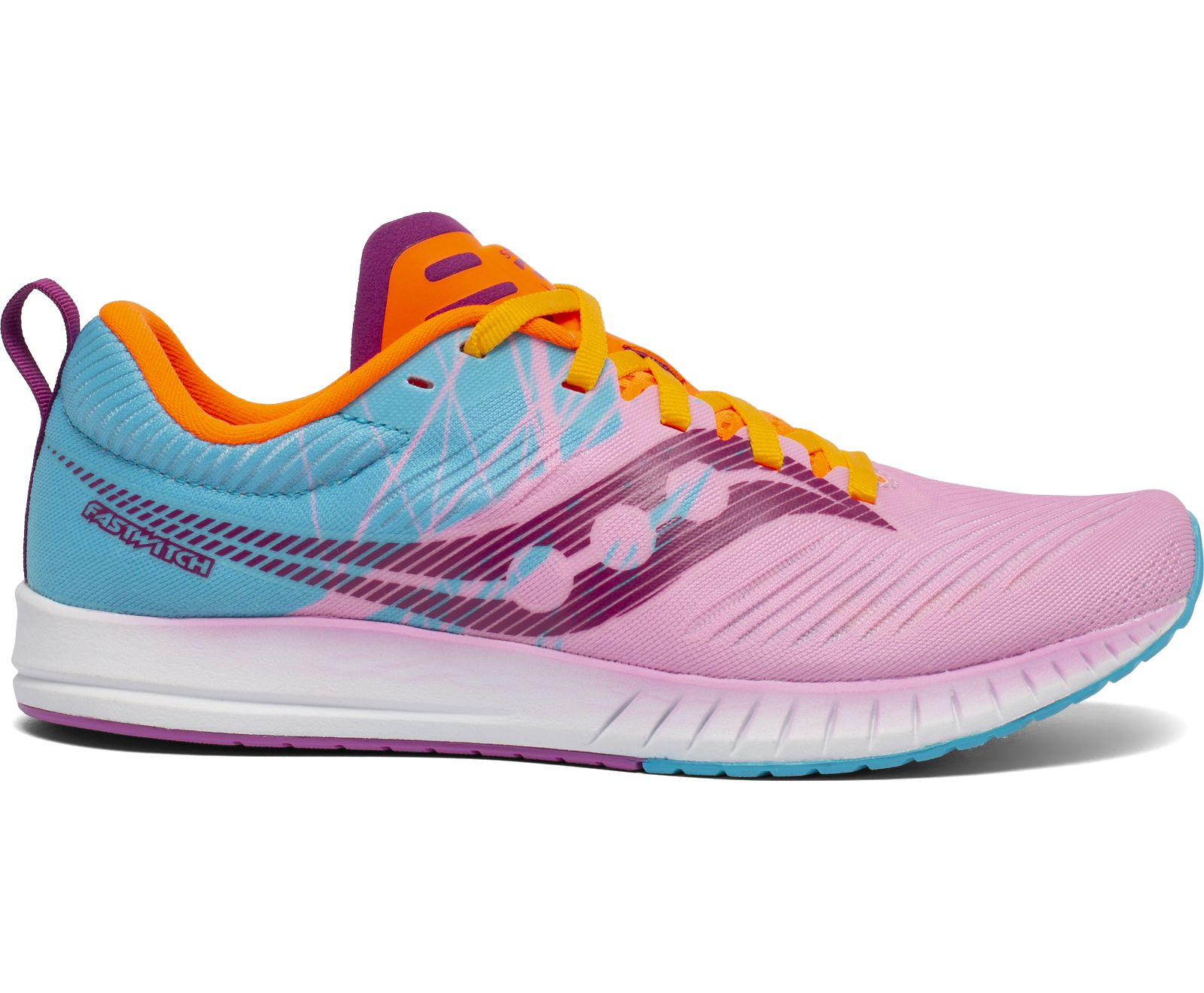 Pink / Blue / Orange Women\'s Saucony Fastwitch 9 Running Shoes | 7412-LYRTX