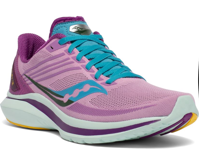 Pink / Blue Women's Saucony Kinvara 12 Running Shoes | 1037-LQVGA