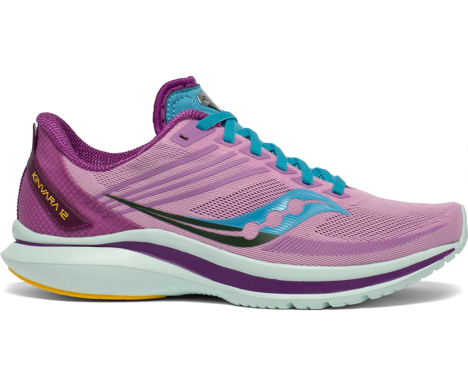 Pink / Blue Women\'s Saucony Kinvara 12 Running Shoes | 1037-LQVGA