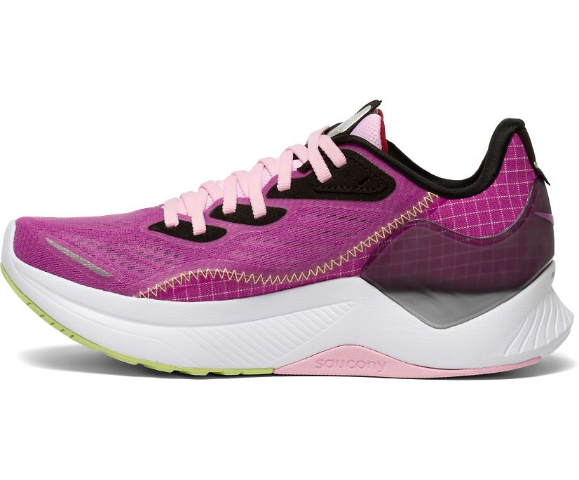 Pink / Purple Women's Saucony Endorphin Shift 2 Running Shoes | 8157-BHVGK