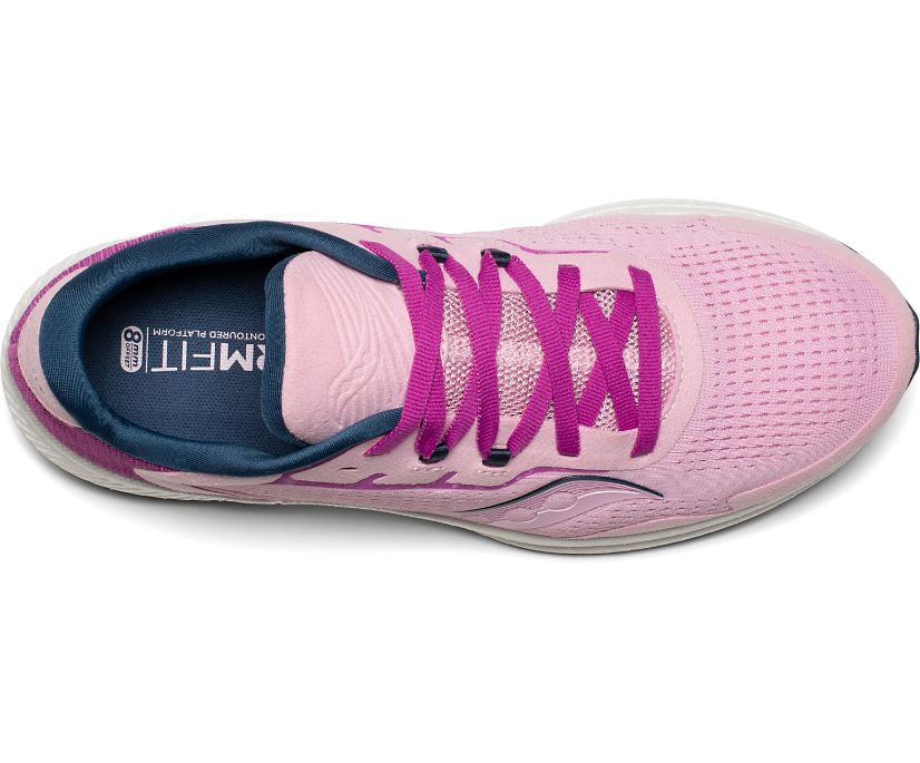 Pink / Purple Women's Saucony Freedom 4 Running Shoes | 7261-ELQAC