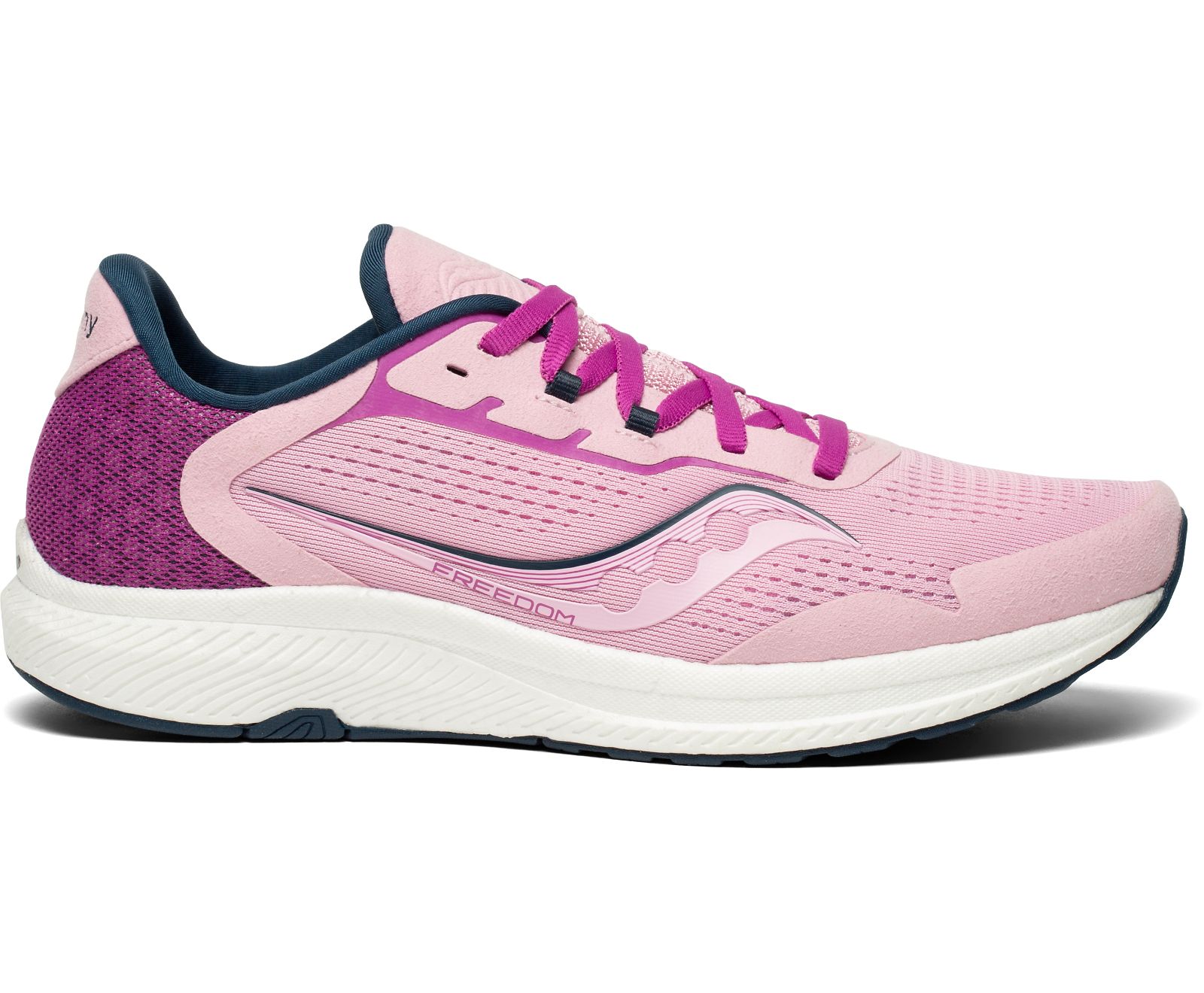 Pink / Purple Women\'s Saucony Freedom 4 Running Shoes | 7261-ELQAC