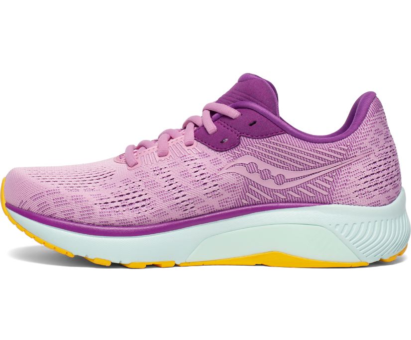 Pink / Purple Women's Saucony Guide 14 Running Shoes | 6145-JMQRN