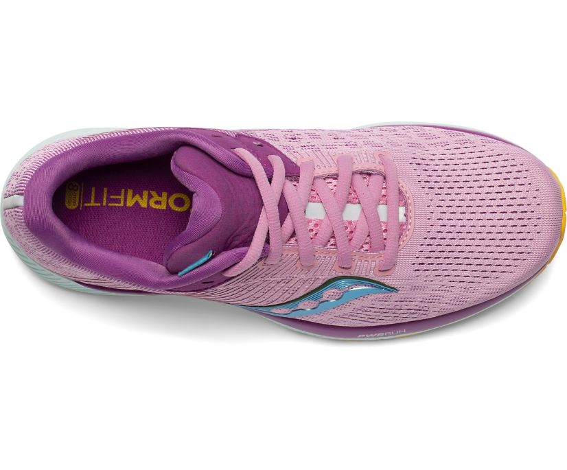 Pink / Purple Women's Saucony Guide 14 Running Shoes | 6145-JMQRN