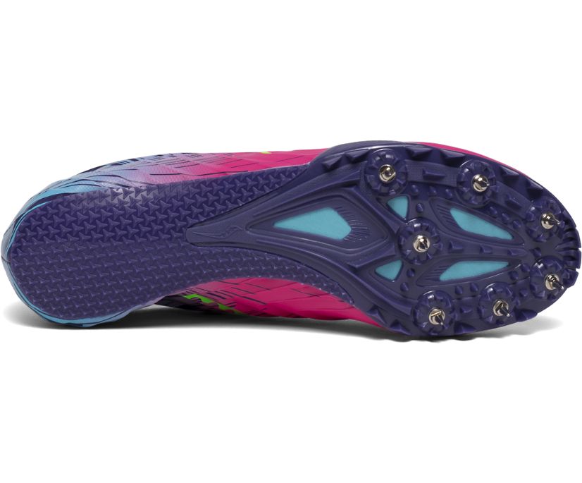 Pink / Purple Women's Saucony Spitfire 5 Running Shoes | 0297-ZJVDL