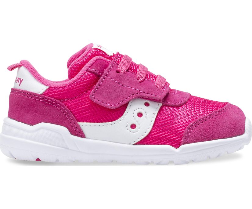 Pink / White Kids\' Saucony Jazz Riff Sneakers | 4731-WDMHK