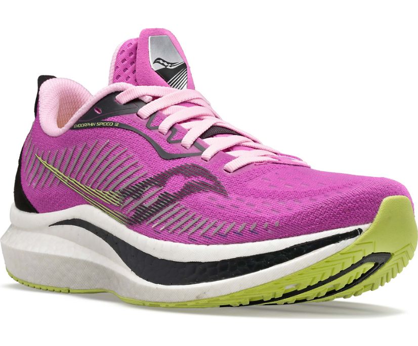 Pink Women's Saucony Endorphin Speed 2 Running Shoes | 6819-DRTZO