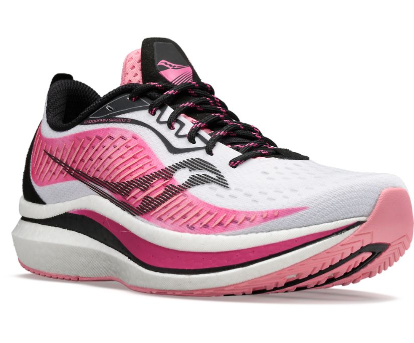 Pink Women's Saucony Endorphin Speed 2 Running Shoes | 8917-ZKSJT