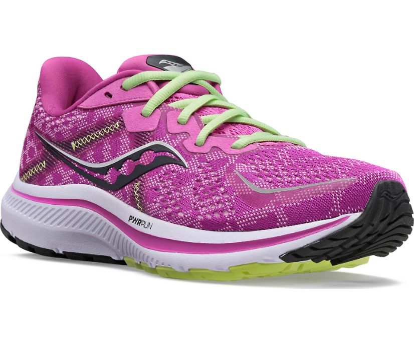 Purple / Green Women's Saucony Omni 20 Running Shoes | 5078-GDXUE