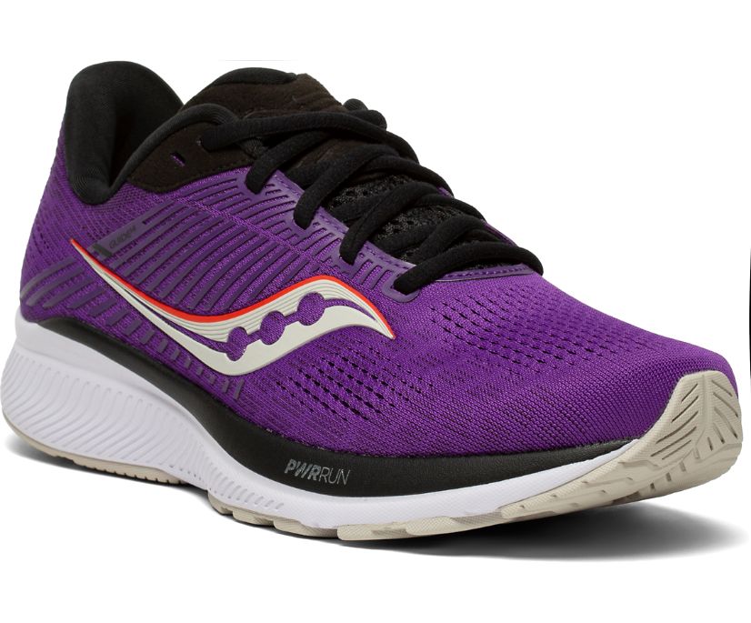 Purple / Grey Women's Saucony Guide 14 Running Shoes | 6145-WUKDC