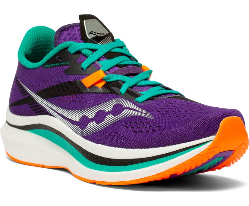 Purple Women's Saucony Endorphin Pro 2 Running Shoes | 7561-SDTXH