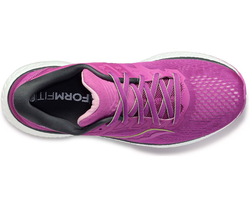 Purple Women's Saucony Hurricane 23 Running Shoes | 5789-LMYVP