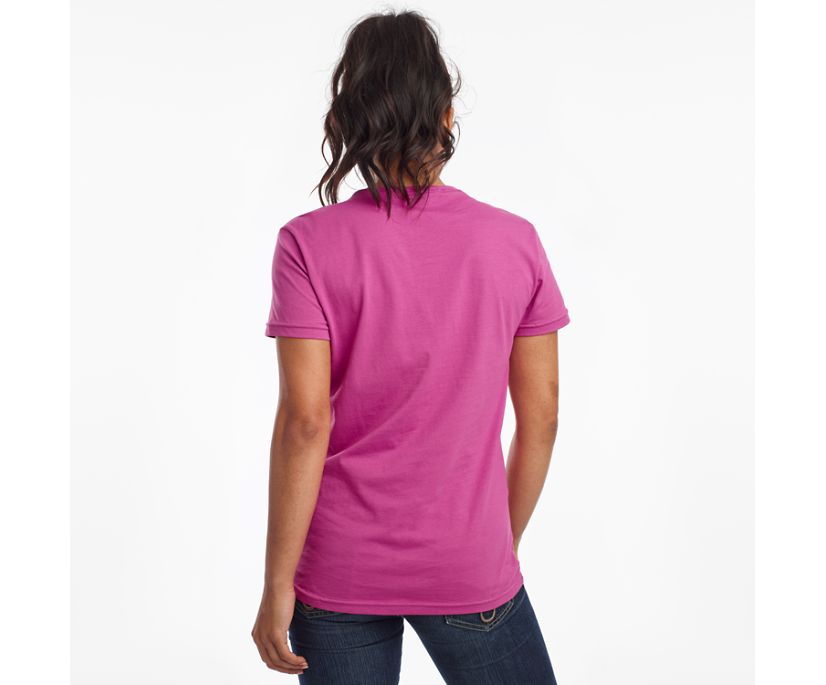 Purple Women's Saucony Rested Short Sleeve Shirts | 7153-ZLJIX