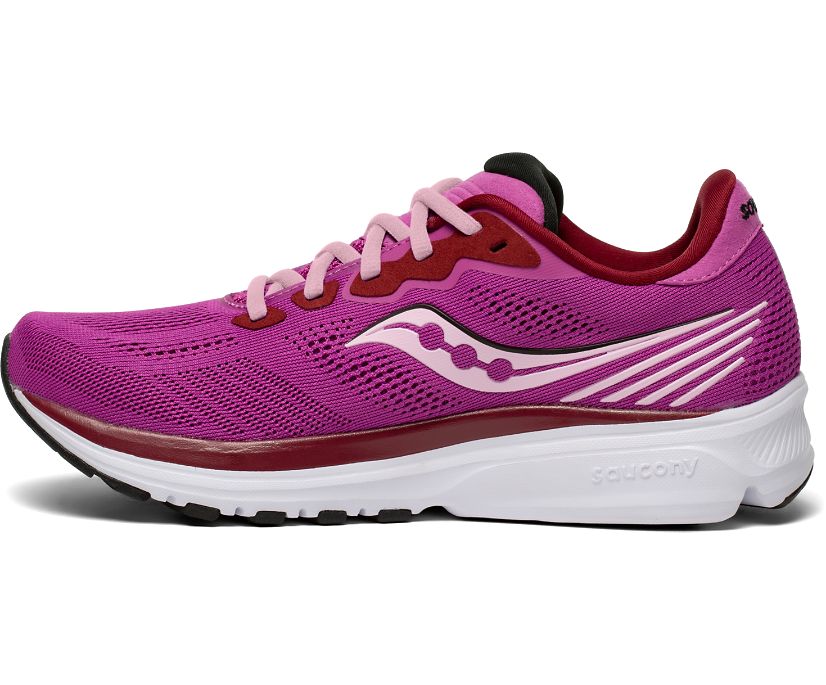 Purple Women's Saucony Ride 14 Running Shoes | 7319-JDSAR