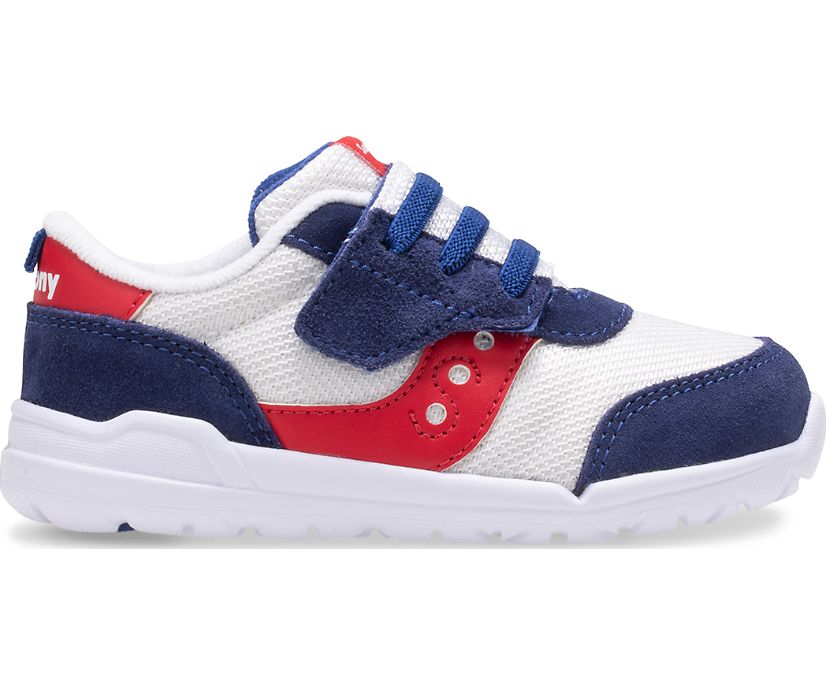 Red / White / Blue Kids\' Saucony Jazz Riff Sneakers | 2198-DRJMS