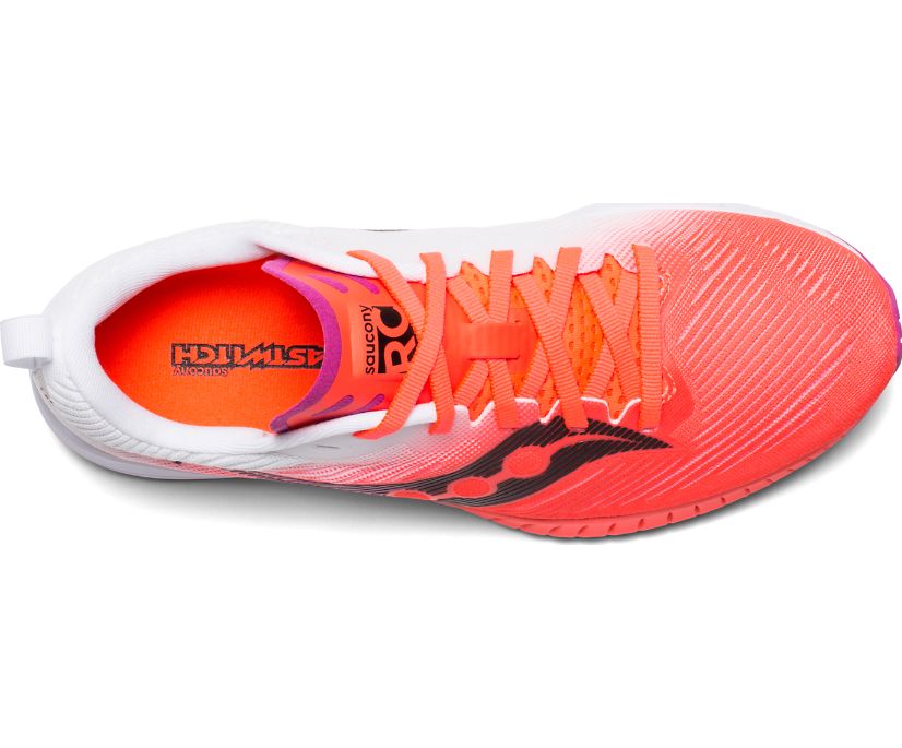 Red / White Women's Saucony Fastwitch 9 Running Shoes | 0394-QSNEP