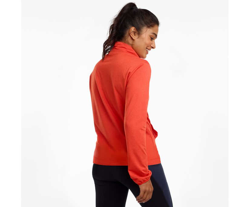 Red Women's Saucony Sunday Pocket Jackets | 6429-EMYJH