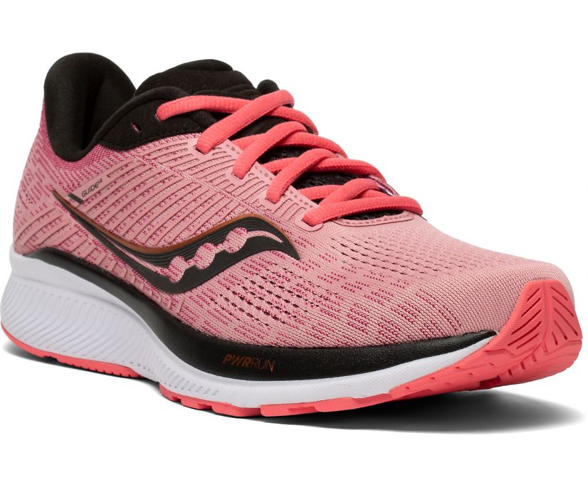 Rose / Black Women's Saucony Guide 14 Running Shoes | 5378-DRLIY