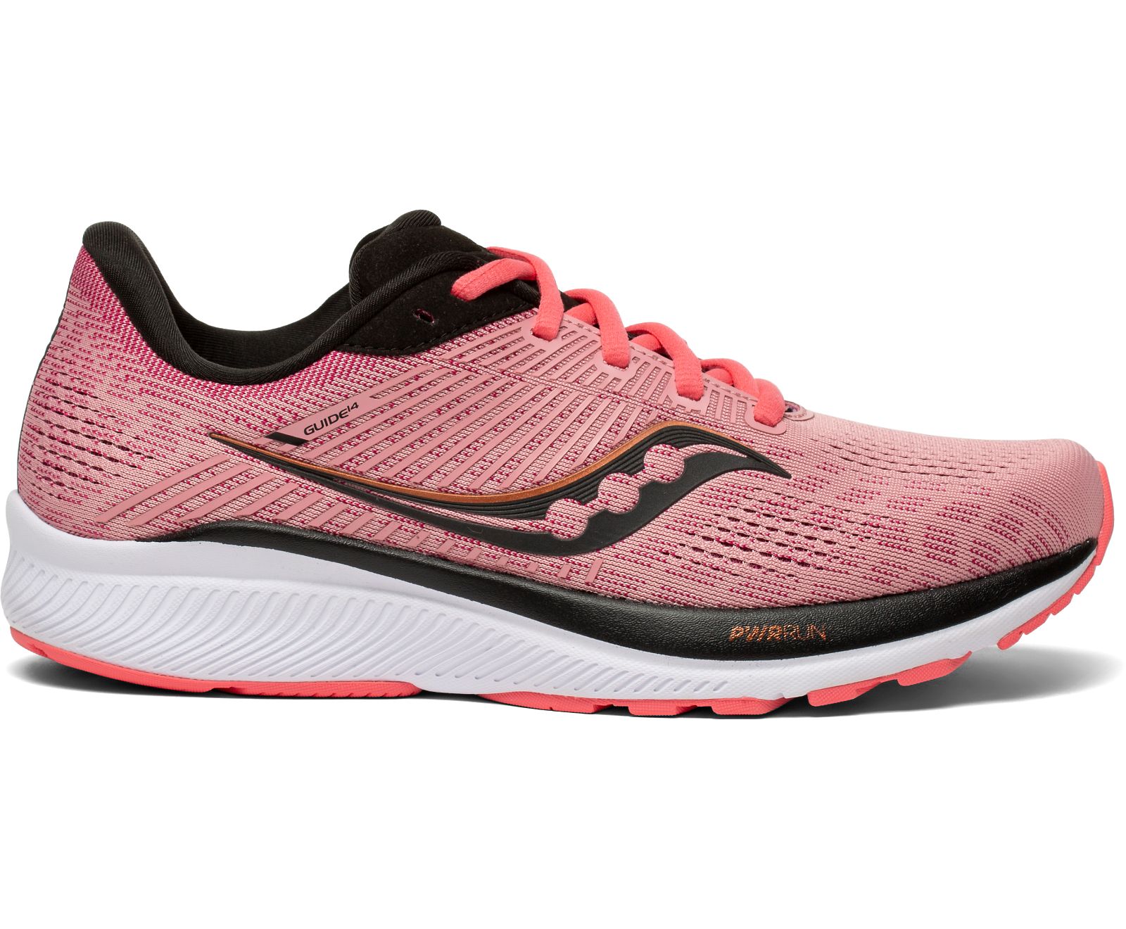 Rose / Black Women\'s Saucony Guide 14 Running Shoes | 5378-DRLIY