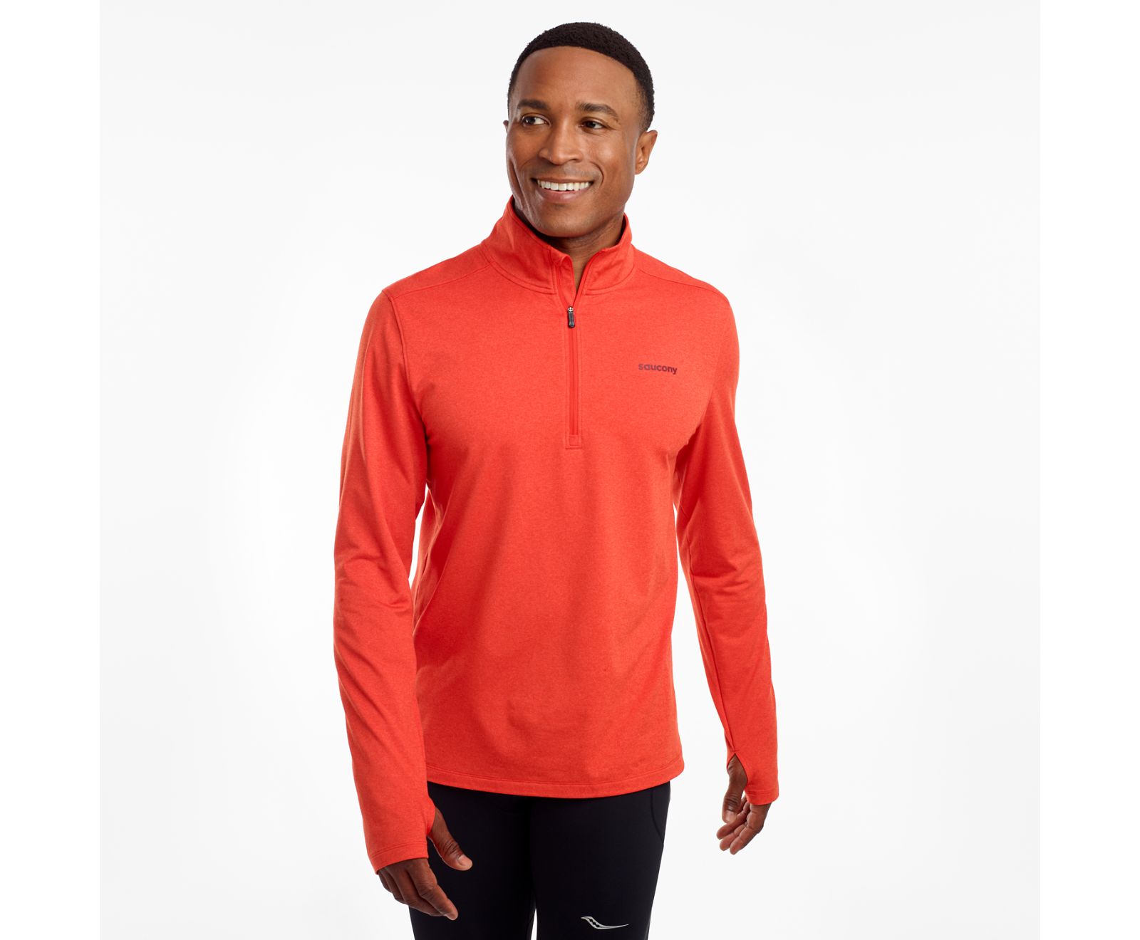 Rose Men\'s Saucony Sunday 1/4 Zip Jackets | 5781-ZEUWA