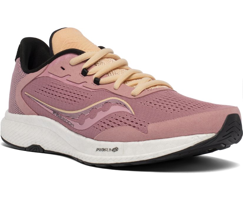 Rose / Orange Women's Saucony Freedom 4 Running Shoes | 3721-ZPEGH