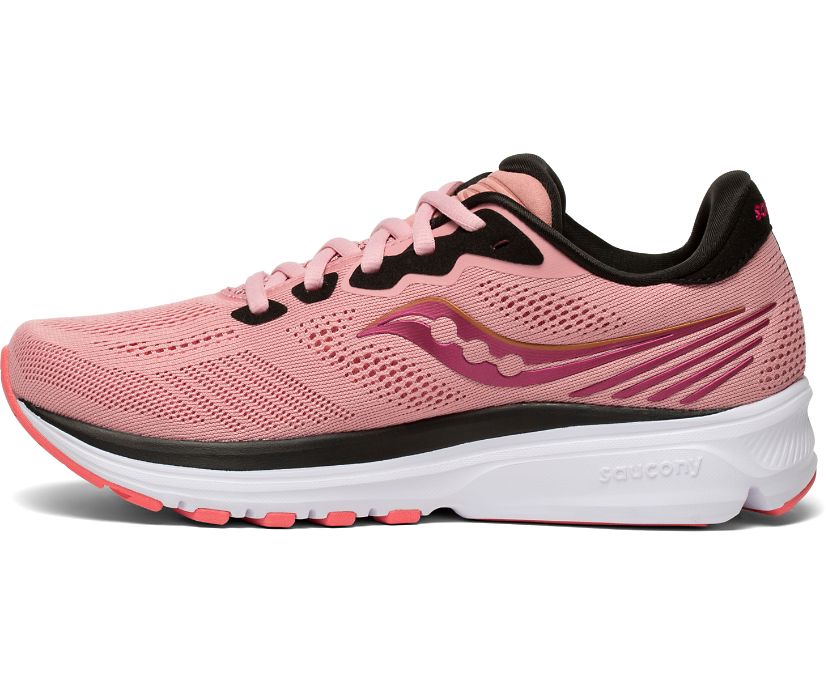 Rose Women's Saucony Ride 14 Running Shoes | 7683-DPSJF