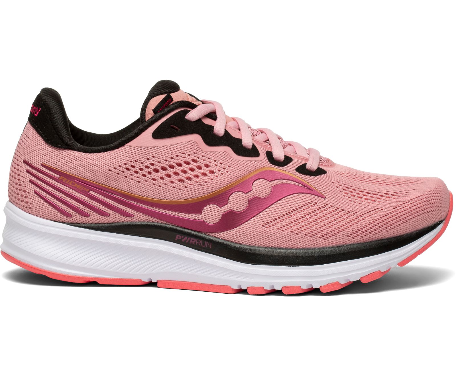 Rose Women\'s Saucony Ride 14 Running Shoes | 7683-DPSJF