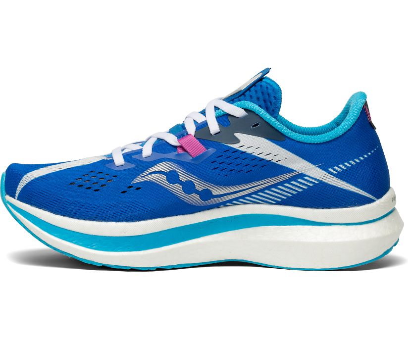 Royal / White Women's Saucony Endorphin Pro 2 Running Shoes | 2835-SHMRP