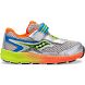 Silver / Orange / Green Kids' Saucony Ride 10 Jr. Sneakers | 4267-HPBGK