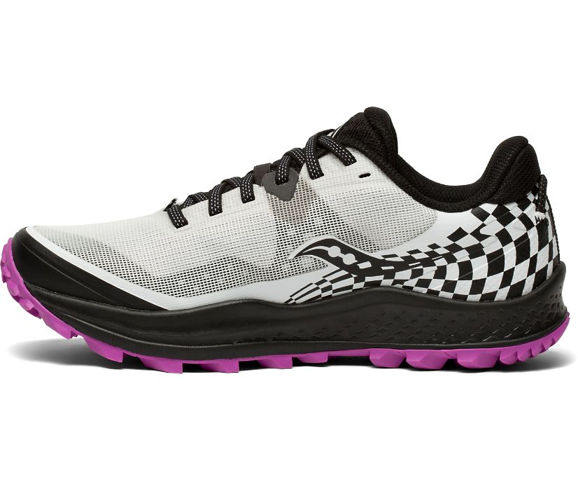 Silver / Purple Women's Saucony Peregrine 11 Trail Running Shoes | 8154-PSCOD