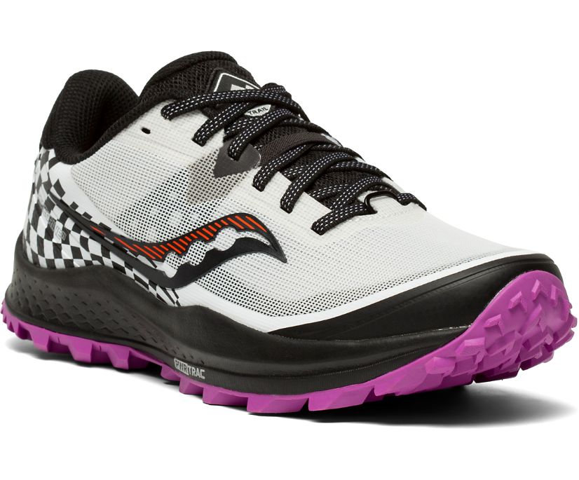 Silver / Purple Women's Saucony Peregrine 11 Trail Running Shoes | 8154-PSCOD